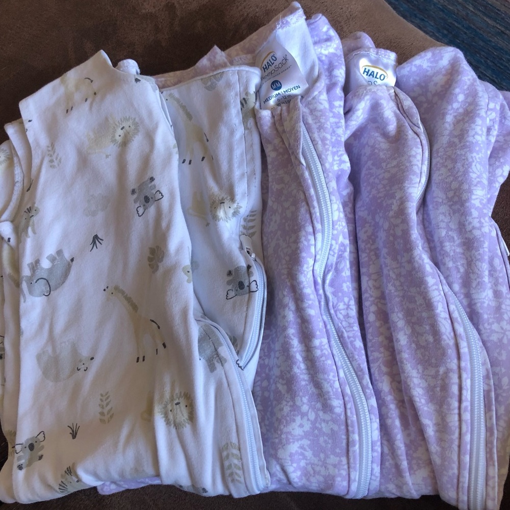 3 Medium Halo Cotton Sleep Sacks